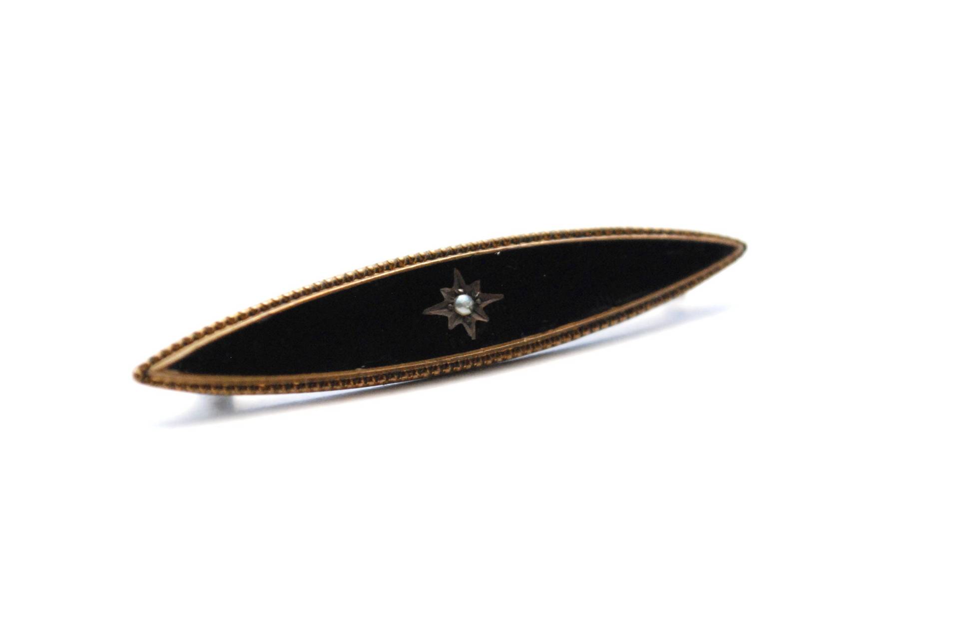 Vintage Schwarze Emaille Pin Mit Perlen in Stern - Messing Antik Schmuck Brosche Art-Deco Gatsby Geschenk Flapper Girl Vintage Schwarze Emaille Pin Mit Perlen in Stern - Messing Antik Schmuck Brosche Art-Deco Gatsby Geschenk Flapper Girl von ATreasureHunt