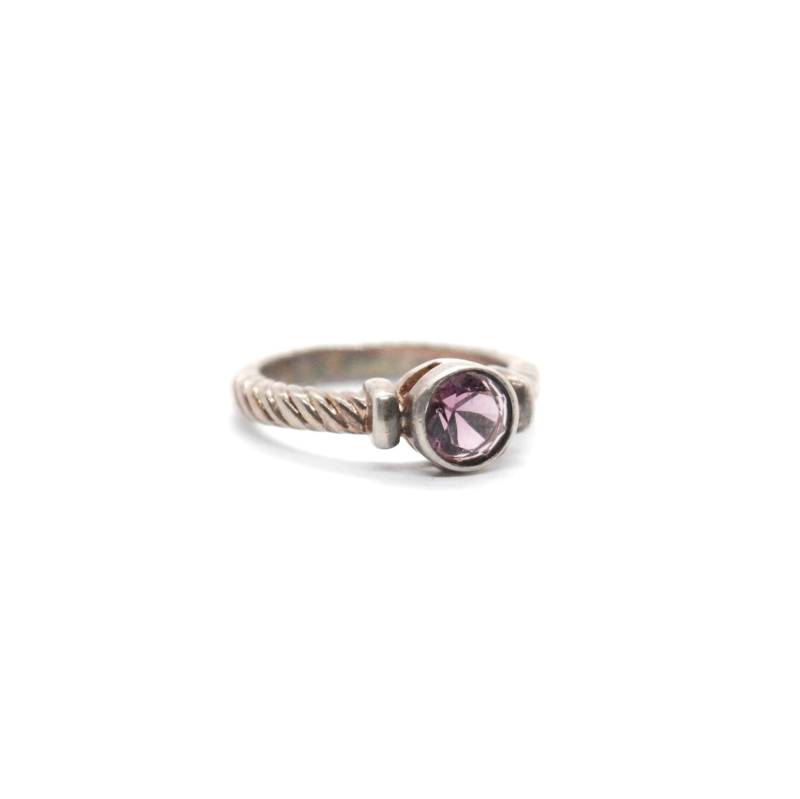 Vintage Silber & Amethyst-Ring - Stapelbar Lila Edelstein Ring Februar Geburtsstein Schmuck Geschenk Größe 6 Vintage Silber & Amethyst-Ring - Stapelbar Lila Edelstein Ring Februar Geburtsstein Schmuck Geschenk Größe 6 von ATreasureHunt
