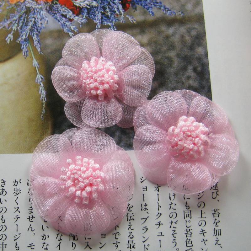 8 Stück - 30mm Chiffon Blume Aufnäher Ap011 8 Stück - 30mm Chiffon Blume Aufnäher Ap011 von ATsupplies