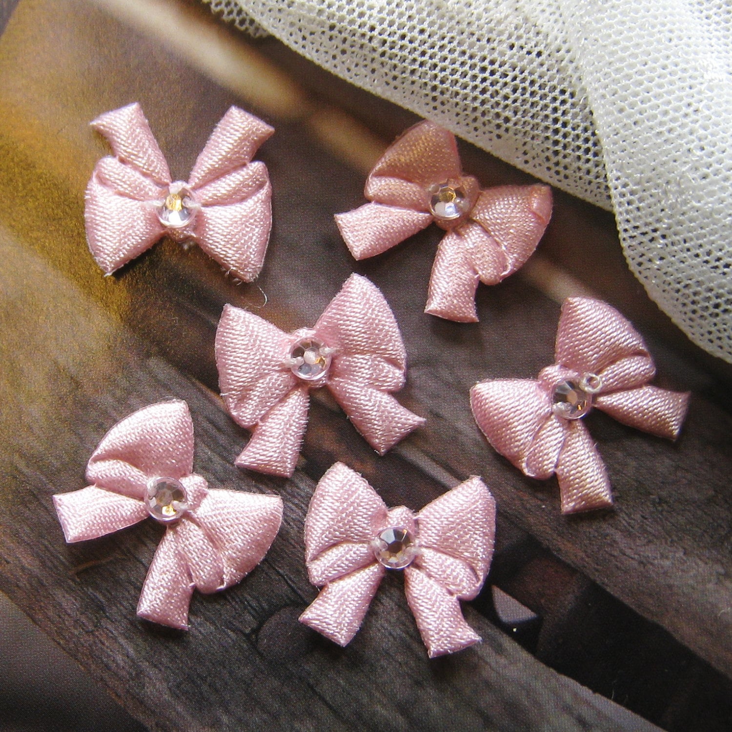 Pink Ribbon Bow - 12 Stück | Rib-F-001 Pink Ribbon Bow - 12 Stück | Rib-F-001 von ATsupplies