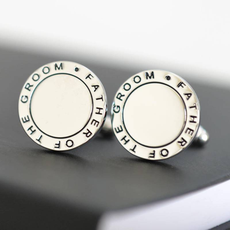 Vater Des Bräutigams Runde Manschettenknöpfe von ATypeofDesign