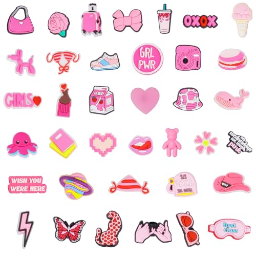 AUAUY 37PCS Schuh Charms, Krokodil-anhänger für Kinder, Blumen-anhänger Für Crocs, Schuhanstecker, Schuh-anhänger-zubehör für Crocs-armband, Niedliche Schuhe Dekoration für Mädchen, Jungen, Erwachsene AUAUY 37PCS Schuh Charms, Krokodil-anhänger für Kinder, Blumen-anhänger Für Crocs, Schuhanstecker, Schuh-anhänger-zubehör für Crocs-armband, Niedliche Schuhe Dekoration für Mädchen, Jungen, Erwachsene von AUAUY