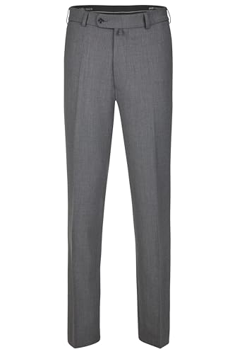 aubi: Herren Businesshose Anzughose Flat Front Modell 29, Farbe:grau (54), Größe:54 von aubi: