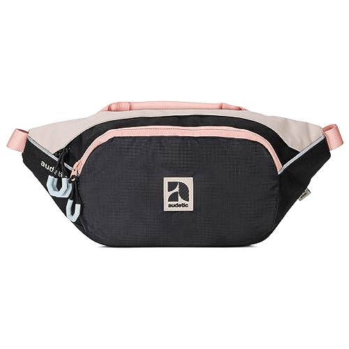 AUDETIC Bauchtasche Damen & Herren Schwarz Rosa - Drip - Gürteltasche für Sport Outdoor Stadt - Hüfttasche Stylisch für Festival - Crossbody Bag mit Gurt - Wasserabweisend von AUDETIC