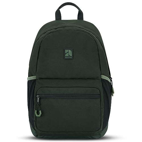 AUDETIC Schulrucksack Mädchen und Jungen Teenager Grün - Flex - Rucksack Damen & Herren mit 16 Zoll Laptop Fach für Schule & Freizeit - Wasserabweisend von AUDETIC