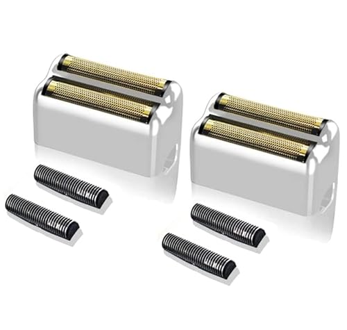 AUDOC Ersatzfolie für BaByliss Barberology Double FXFS2G, Metall-Rasierfolie, Ersatzfolie, Silber, 2 Stück AUDOC Ersatzfolie für BaByliss Barberology Double FXFS2G, Metall-Rasierfolie, Ersatzfolie, Silber, 2 Stück von AUDOC