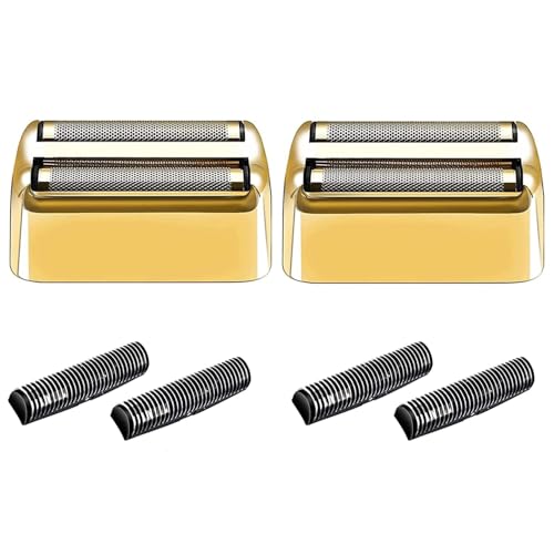Rasierer-Ersatzfolie und -schneider, kompatibel mit BaBylissPRO Barberology Double FXFS2G (Gold) von AUDOC