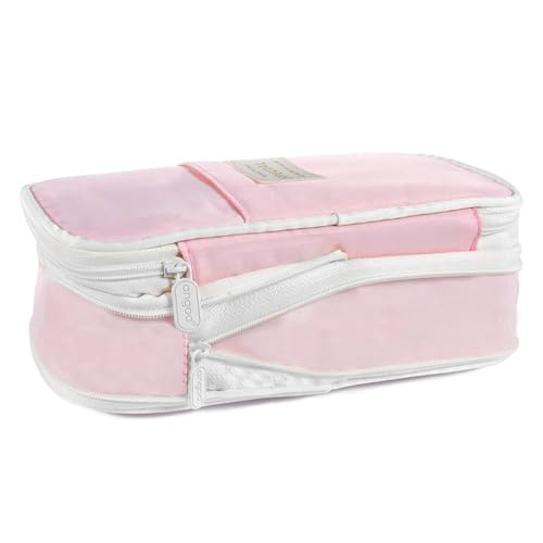 Federmäppchen Teenager Mädchen Federtasche Reißverschluss Federmäppchen Groß Multifunktional Mäppchen Große Kapazität Stiftebeutel für Studentin Erwachsener Pencil Cases Für Schule Büro Makeup (Pink) von AUEJACKY