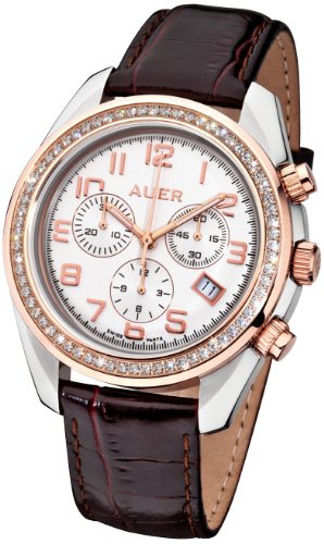 AUER Sparkling Gold ZU-1163-SDBrB Damenchronograph Zeitloses Design AUER Sparkling Gold ZU-1163-SDBrB Damenchronograph Zeitloses Design von AUER