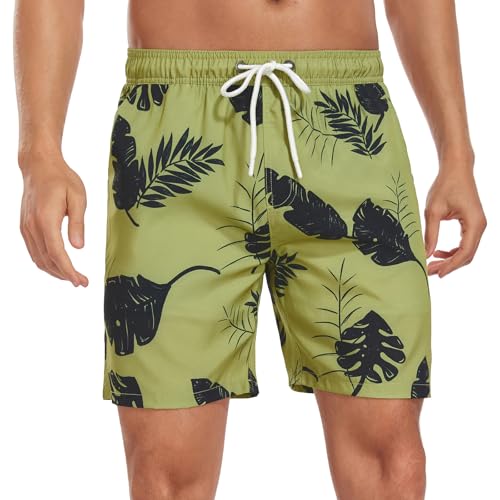 AUFIKR Badeshorts für Herren Herren Doppelschicht Beach Shorts mit Kompressionsfutter 2 in 1 Board Shorts von AUFIKR