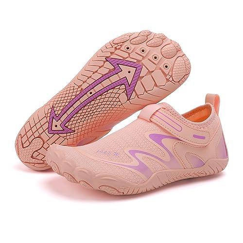 Wasser Schuhe Herren und Damen Aqua Beach Swim Schuhe Fitness Schuhe Leichte Schuhe Trainer Indoor Schuhe (Rosa, Erwachsene, Damen, 39, Numerisch, EU Schuhgrößensystem, M) von AUFIKR