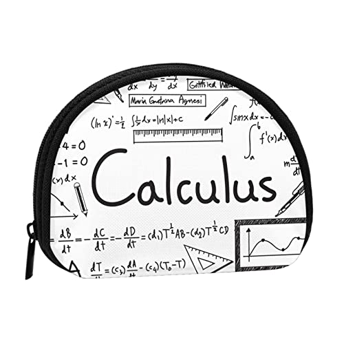 AUGUSTRUSH Kleine Geldbörse mit Reißverschluss – Mathematik Geometrie Geek Calculus Mini Canvas Geldbörse Tragbar & Modisch für Damen & Mädchen Ideal für Münzen, Schlüsselanhänger, Kreditkarten & von AUGUSTRUSH