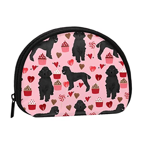 AUGUSTRUSH Kleine Geldbörse mit Reißverschluss – Pudel Hunde Mini Canvas Geldbörse Tragbar & Modisch für Frauen & Mädchen Ideal für Münzen, Schlüsselanhänger, Kreditkarten & Ausweis Aufbewahrung, von AUGUSTRUSH