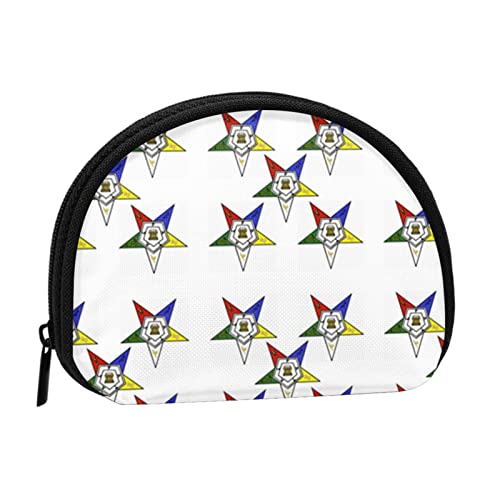 AUGUSTRUSH Kleine Geldbörse mit Reißverschluss – Sterne Eastern Stars Mini Canvas Wallet Tragbar & Modisch für Frauen & Mädchen Ideal für Münzen, Schlüsselanhänger, Kreditkarten & Ausweis von AUGUSTRUSH