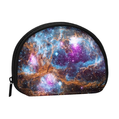 AUGUSTRUSH Kleines Münzgeldbörse mit Reißverschluss – Universum Galaxy Space Mini Canvas Wallet Tragbar und modisch für Frauen & Mädchen Ideal für Münzen, Schlüsselanhänger, Kreditkarten & Ausweis von AUGUSTRUSH