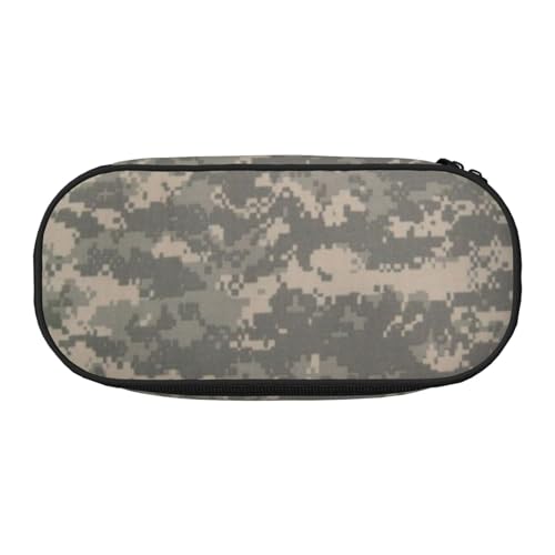AUGUSTRUSH Niedliches Federmäppchen für Mädchen und Frauen, Armee-Digital-Camouflage-Federbox mit Reißverschluss, Oxford-Tuch, großes Fassungsvermögen, Federmäppchen mit Stiftfächern, 22 x 11 x 4,5 von AUGUSTRUSH