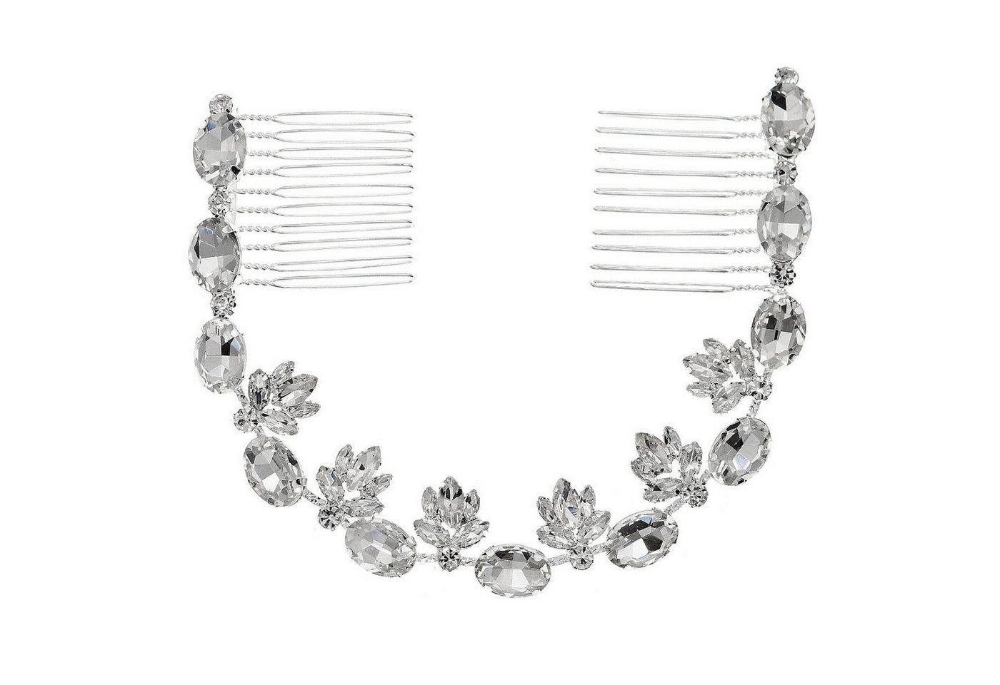 AUKUU Diadem Handgefertigte Handgefertigte Braut Tiara Strass Haarkamm Paar, Kämme exquisite Haar Styling Accessoires Hochzeitskamm Haar von AUKUU