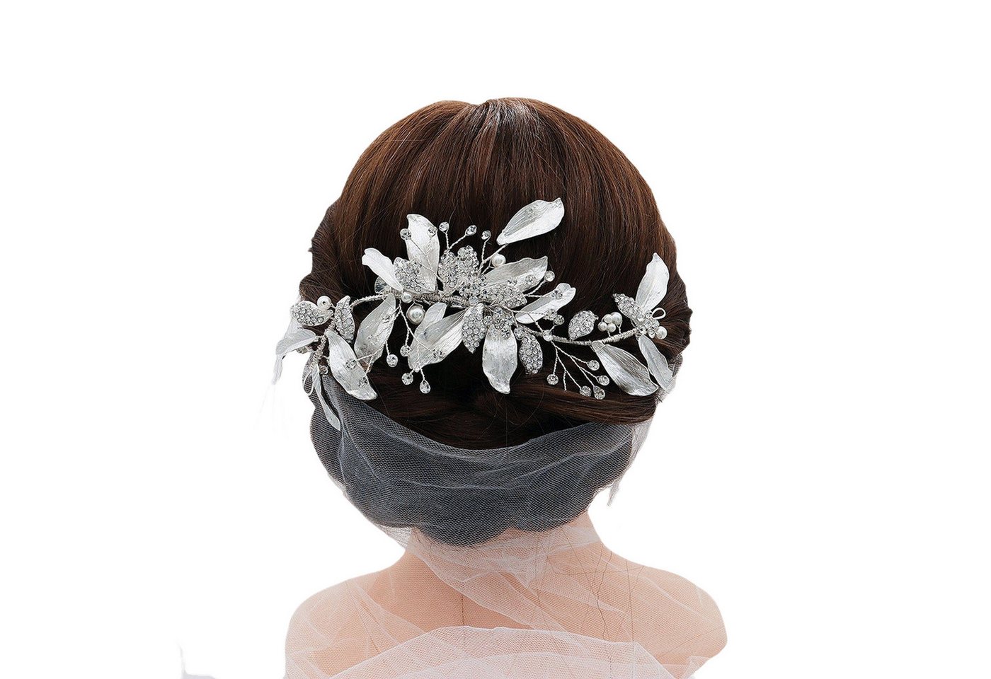 AUKUU Diadem Hochzeitsschmuck Hochzeitsschmuck wunderschöne Haaraccessoires, Brautperlen Haarnadeln handgefertigte Stirnbänder und von AUKUU