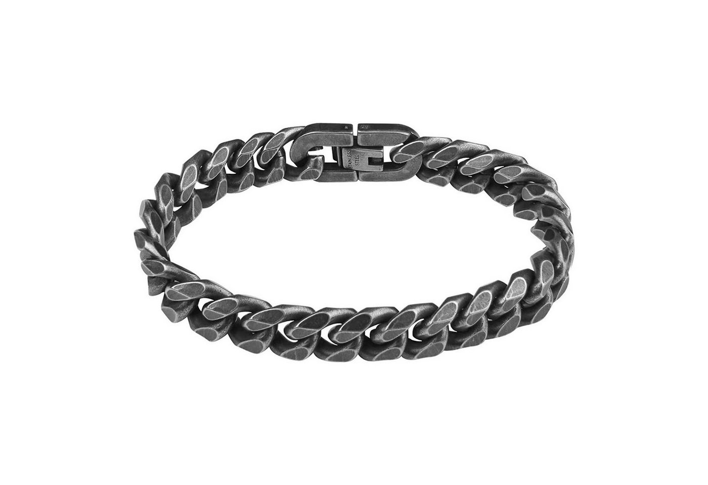 AUKUU Edelstahlarmband Edelstahlarmband Set Herren Edelstahl Armband Panzerkette für, Männer/Jungen Glieder von AUKUU