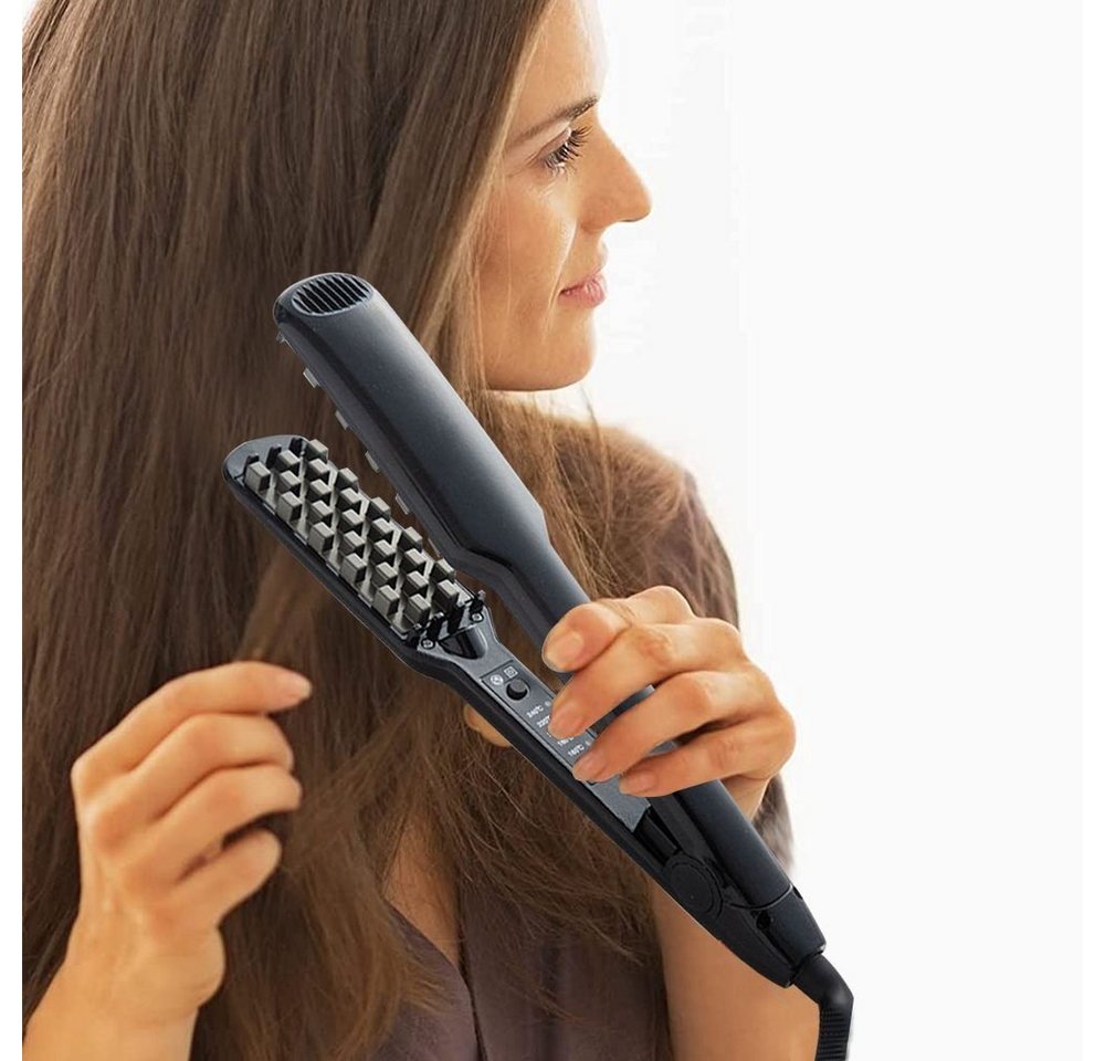 AUKUU Glätteisen Gl?tteisen Gl?tteisen Kreppeisen für die Haare Keramik Crimping iron von AUKUU