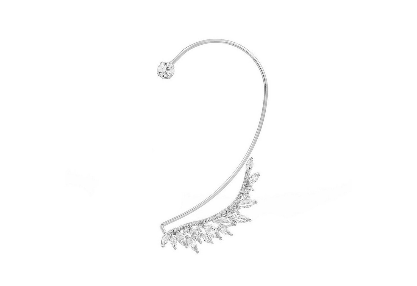 AUKUU Ohrring-Set Einfache Einfache nicht durchbohrte Ohrringe im geometrischen, Blattohrring Stil für Damen von AUKUU