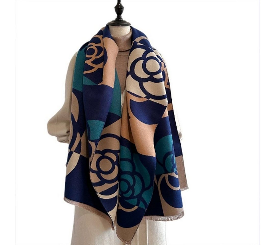 AUKUU Schal Halstuch Damenschal beidseitig als warmer Schal verwendbar, (vielseitiger Schal, Beidseitig tragbar) von AUKUU