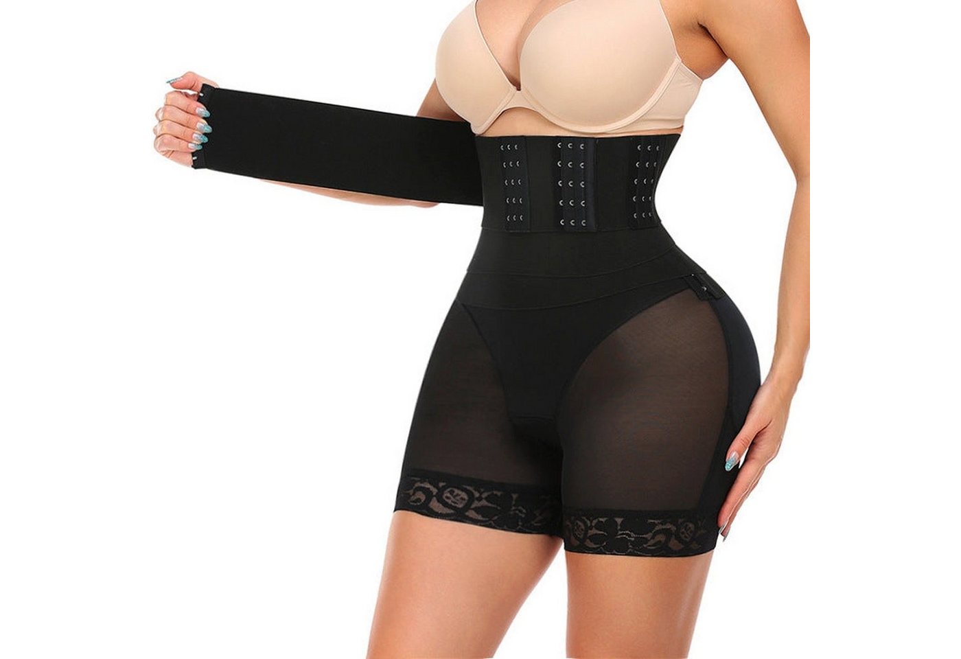 AUKUU Shaping-Body Buttshaper Buttshaper Große Größe Body Breasted Strap Enge Taille Lifting Butt Lifting Bauch Kontrollierende Hosen A560 von AUKUU