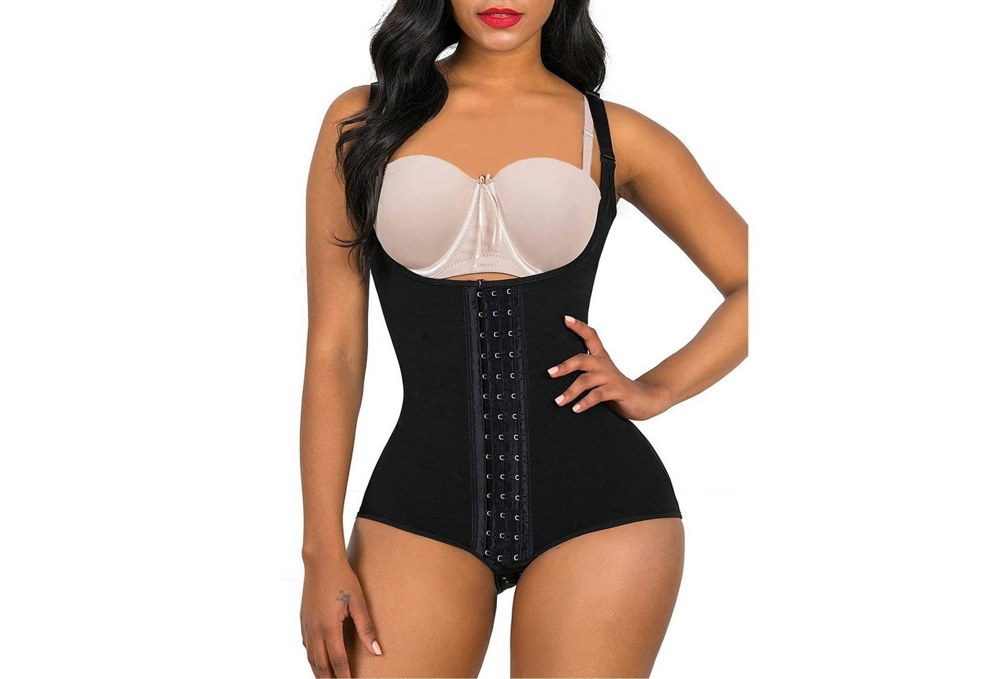 AUKUU Shaping-Body Dreireihiger Dreireihiger einteiliger Shapewear Po Lifter aus Netzstoff von AUKUU