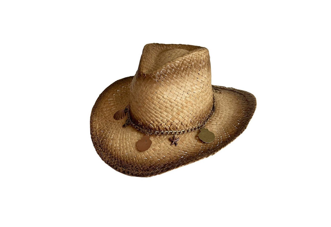 AUKUU Sonnenhut Retro Retro Western Cowboy Hut Damen Big Brim Sonnenschutz Strohhut Sommer Reise Strand Jazz Top Sonnenhut von AUKUU