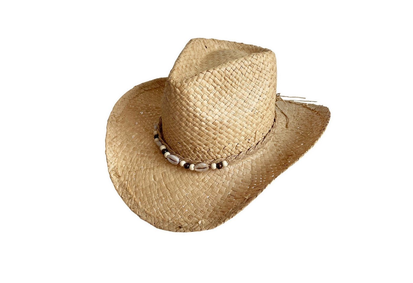 AUKUU Sonnenhut Strohhut Strohhut im Urlaubsstil für Damen Sommer Sonnenschutz große Krempe Jazz Top Western Cowboyhut für Herren von AUKUU