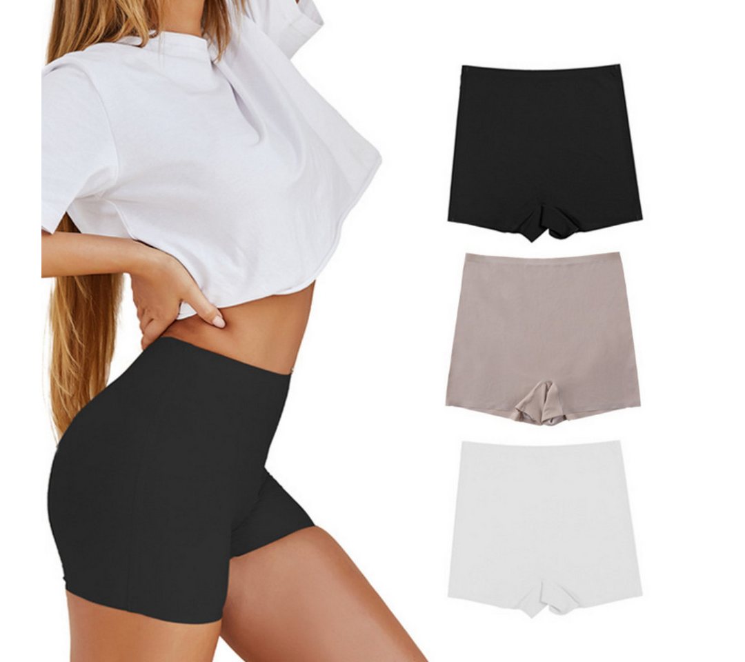 AUKUU Taillenslip Unterwäsche Unterwäsche Damen Boxershorts reine Baumwolle Schritt nahtlos Anti-Exposition einteilige Eisseide schnell von AUKUU