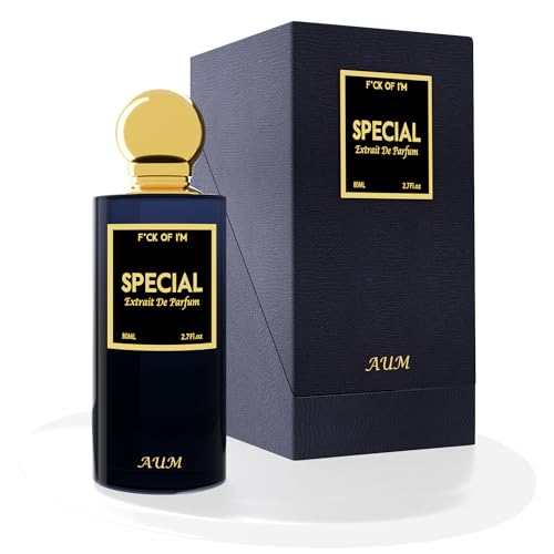 AUM Fk Off I’m Special – Extrait de Parfum Unisex 80ml | Langanhaltender Nischenduft mit Bergamotte, Rose, Patchouli & Oud | Kühner, holzig-blumiger Duft für alle Jahreszeiten von AUM