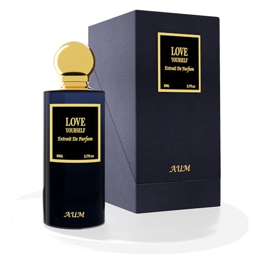 AUM Love Yourself Extrait de Parfum Unisex 80ml – Frisches blumig-zitrisches Parfum mit Amber, Rose und Orangenblüte – Eleganter, romantischer Duft für Frühling und Sommer von AUM