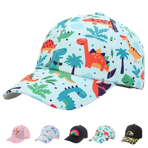 AUNGCSHE Baseballkappe Cartoon Design Cap, Verstellbare Snapback Kinder, Sommerhut Kinder Cap, Geeignet für Schule, Reisen, Camping, Strand(Seeblau) von AUNGCSHE
