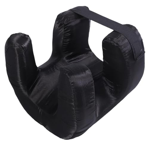 AUNMAS Langsamer Rebound Memory Foam Face Kissen Ideal für Sauberere Schlaflebnisse Unterwegs (BLACK) von AUNMAS