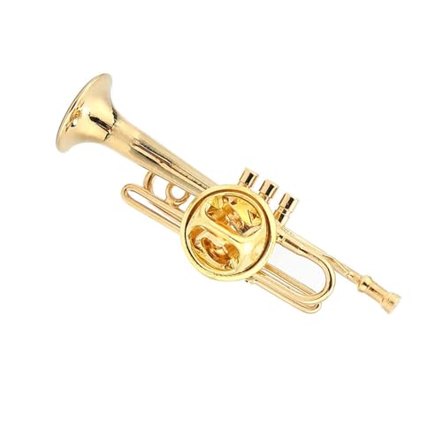Musikinstrument, Exquisite Brosche, Modische Kleidernadel für Damen mit Box für den Täglichen Gebrauch oder Besondere Anlässe – Vergoldet, Verschiedene Größen (15,3 x 38,1 x 3,8 von AUNMAS