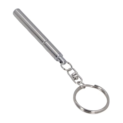 Stilvoller Teleskop-Stift-Schlüsselanhänger, Kompakter Schlüsselhalter aus Metall, Ideales für Freunde und Familienmitglieder von AUNMAS