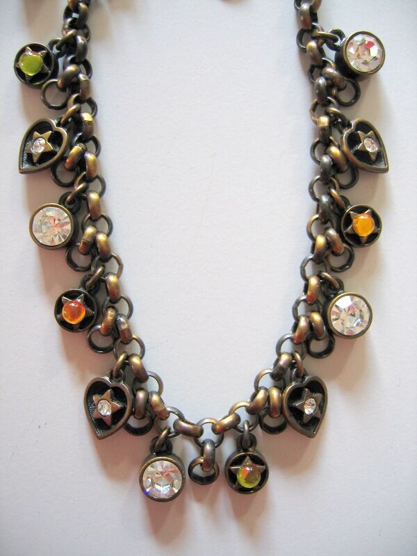 Bronze Charms Halskette Österreisch Mit Cubic Zirkonia von AURANABAZAAR