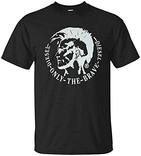 1Diesel Mens Short Sleeve T-Shirt ACHEL Mohawk Logo Black(Medium) von AURISTIA