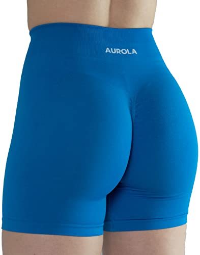 AUROLA Intensify Workout Shorts für Frauen Nahtlose Scrunch Short Fitnessstudio Yoga Laufen Sport Aktive Übung Fitness Shorts(M,Diva Blue) AUROLA Intensify Workout Shorts für Frauen Nahtlose Scrunch Short Fitnessstudio Yoga Laufen Sport Aktive Übung Fitness Shorts(M,Diva Blue) von AUROLA
