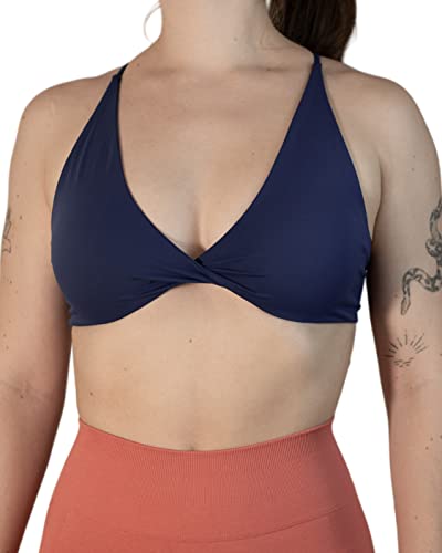 AUROLA Damen Yoga Sport-BHS Fitness Bustier Rückenfrei mit Trägern Workout Running Bra Yoga BH Bra Crop Tops von AUROLA