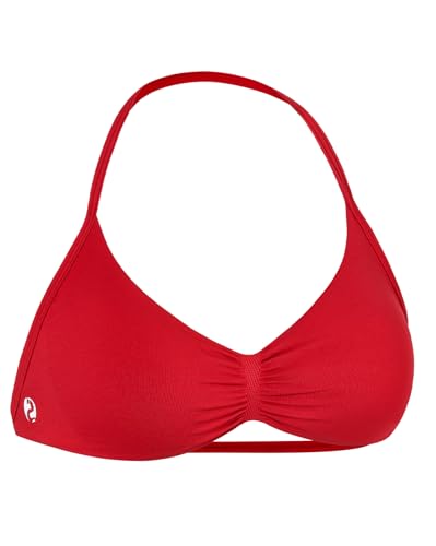 AUROLA Influence Strappy Bra Sport BHS für Frauen Rückenfrei Gepolsterter Impact Strappy Bra Workout Gym Yoga mit abnehmbaren Cups, Chili red, X-Small von AUROLA