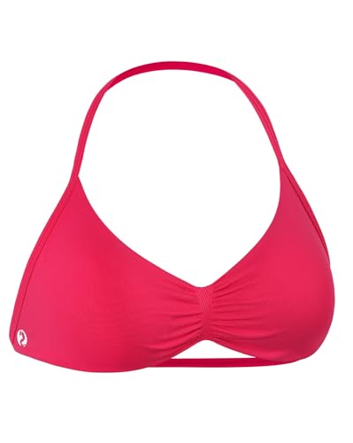 AUROLA Influence Strappy Bra Sport BHs für Frauen Rückenfrei Gepolsterter Impact Strappy Bra Workout Gym Yoga mit abnehmbaren Cups, Pink, small von AUROLA