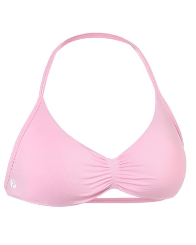 AUROLA Influence Strappy Bra Sport BHs für Frauen Rückenfrei Gepolsterter Impact Strappy Bra Workout Gym Yoga mit abnehmbaren Cups, Sweet Pink, X-Small von AUROLA
