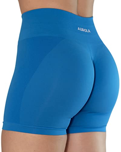 AUROLA Intensify Damen-Trainingsshorts, nahtlos, hohe Taille, Laufen, Sport, Fitnessstudio, Fitness, Yoga, Stretch, sportlich, Kurze Shorts von AUROLA