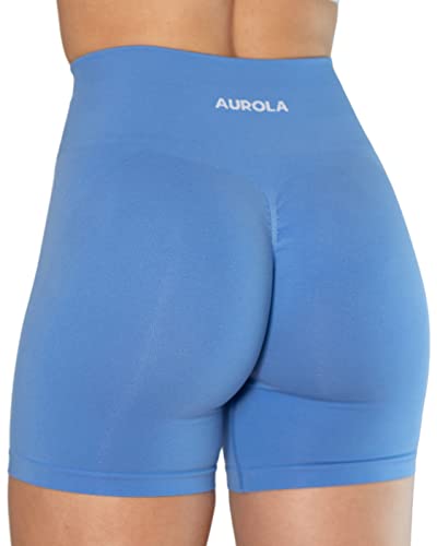 AUROLA Intensify Workout Shorts für Frauen Nahtlose Scrunch Short Fitnessstudio Yoga Laufen Sport Aktive Übung Fitness Shorts(L,Lavender Lustre) von AUROLA