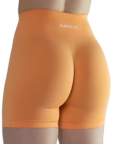 AUROLA Shorts Damen Fitness Trainings Transparente Sommer Laufshorts für Damen, Nahtlose Scrunch-Shorts Helle Farben, Vielleicht Durchsichtig von AUROLA