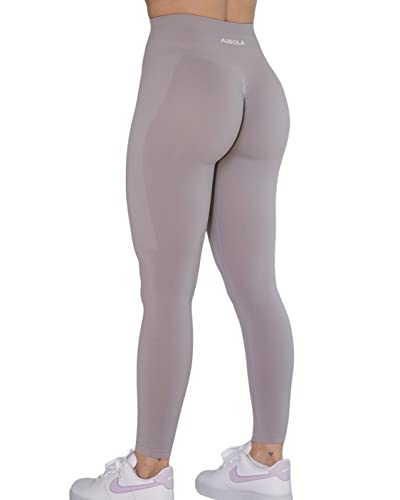 AUROLA Workout-Leggings für Damen, Mädchen, nahtlos, mit Bauchkontrolle, für Fitnessstudio, Sport, Yogahose, aktive Menschen, Regentropfen, S von AUROLA