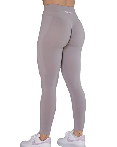 AUROLA Workout-Leggings für Damen, Mädchen, nahtlos, mit Bauchkontrolle, für Fitnessstudio, Sport, Yogahose, aktive Menschen, Regentropfen, X-Klein von AUROLA