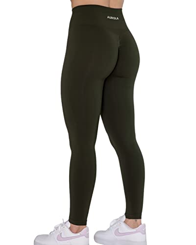 AUROLA Damen Intensivierte Workout Leggings, Zypresse, M von AUROLA